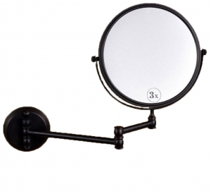 Oglinzi baie - Oglinda cosmetica baie, culoare negru petrol , Foglia