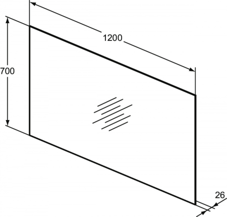 Oglinda dreptunghiulara cu iluminare LED si dezaburire Ideal Standard Mirror&Light Ambient 120 cm [5]