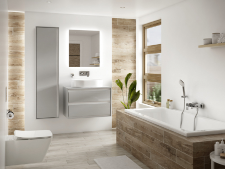 Oglinda dreptunghiulara cu iluminare LED si dezaburire Ideal Standard Mirror&Light Ambient 60 cm [1]