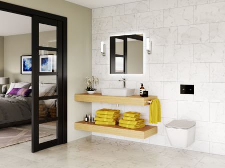 Oglinda patrata cu iluminare LED si dezaburire Ideal Standard Mirror&Light Ambient 70 cm [1]