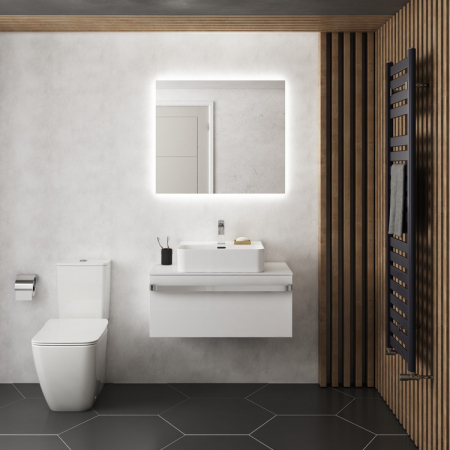 Oglinda dreptunghiulara cu iluminare LED si dezaburire Ideal Standard Mirror&Light Ambient 80 cm [3]
