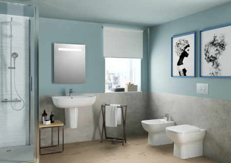 Oglinda dreptunghiulara cu iluminare LED si dezaburire Ideal Standard Mirror&Light 60 cm [1]