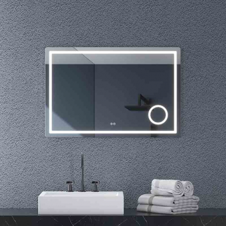 Oglinda dreptunghiulara 100 cm cu iluminare LED si dezaburire Fluminia, Cleopatra [1]