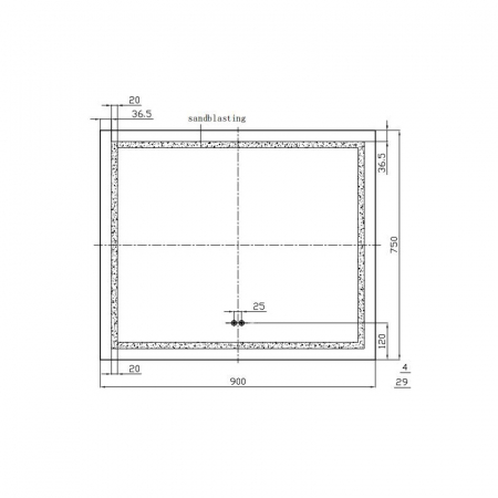 Oglinda dreptunghiulara 90 cm cu iluminare LED si dezaburire, Fluminia, Ando [1]