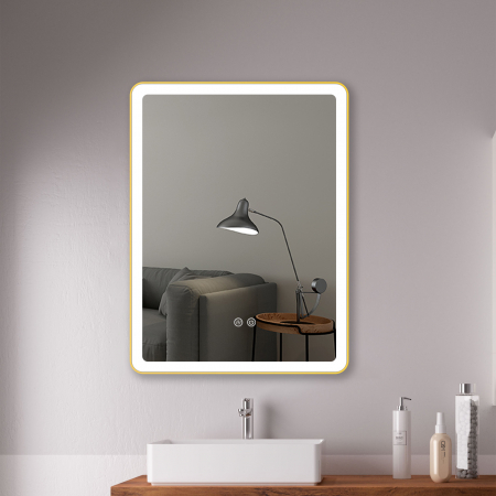 Mobilier baie - Oglinda dreptunghiulara cu iluminare LED si dezaburire Fluminia Titian