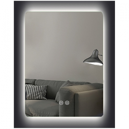 Mobilier baie - Oglinda dreptunghiulara cu iluminare LED si dezaburire Fluminia, Morris Ambient