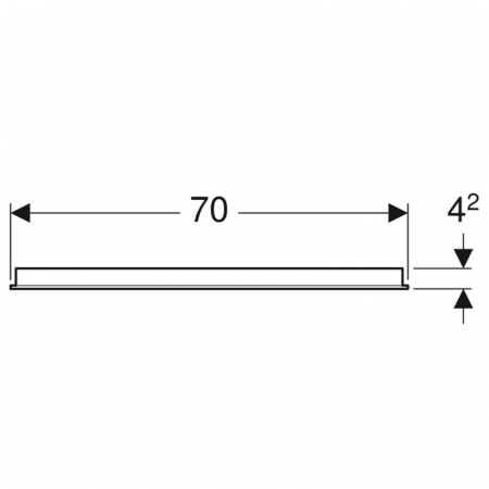 Oglinda dreptunghiulara 70 cm cu iluminare LED si dezaburire Geberit, Option Basic [4]