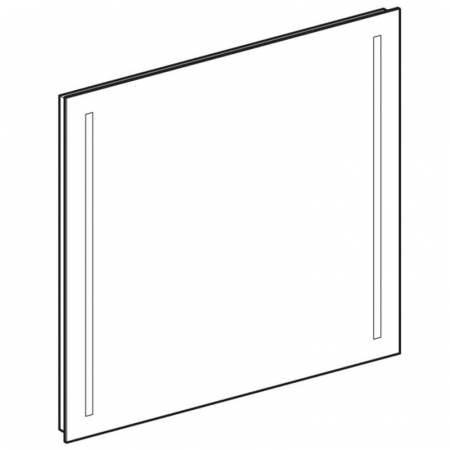 Oglinda dreptunghiulara 70 cm cu iluminare LED si dezaburire Geberit, Option Basic [1]