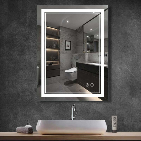 Oglinda dreptunghiulara cu iluminare LED si dezaburire Fluminia, Goya [1]
