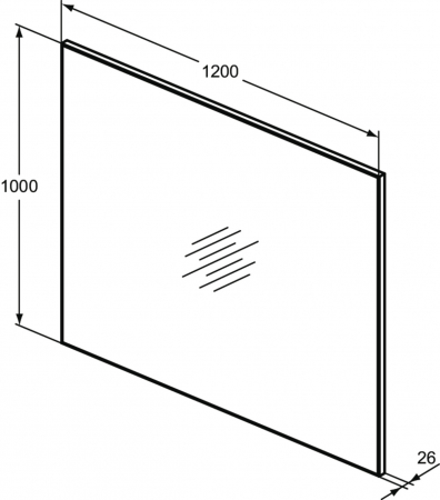 Oglinda dreptunghiulara 120 cm Ideal Standard Mirror&Light [2]