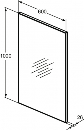 Oglinda dreptunghiulara 60 cm Ideal Standard Mirror&Light [4]