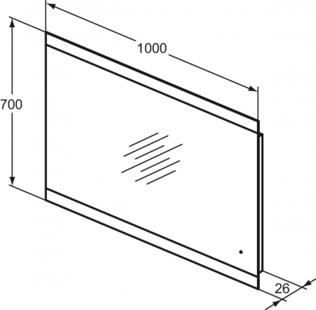 Oglinda dreptunghiulara cu iluminare LED Ideal Standard Mirror&Light 100 cm [4]