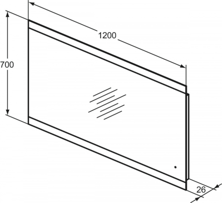 Oglinda dreptunghiulara cu iluminare LED Ideal Standard Mirror&Light 120 cm [4]