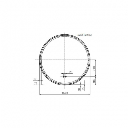 Oglinda rotunda 60 cm cu rama neagra, iluminare LED si dezaburire, Fluminia, Ando [4]