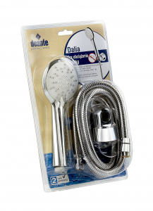 Set de dus cu para, furtun de dus si suport para crom Deante [1]