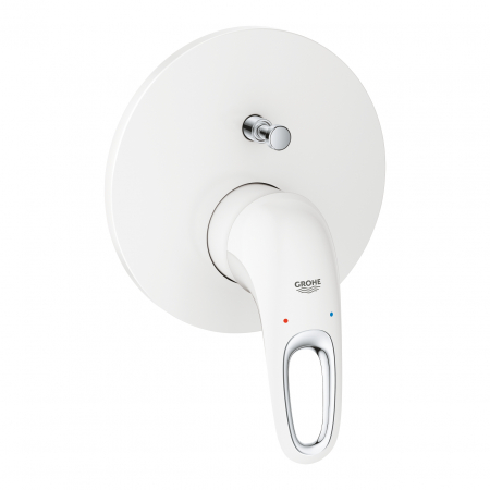 ORNAMENT BATERIE - Baterie cada incastrata culoare alba, cu 2 căi, Grohe Eurostyle
