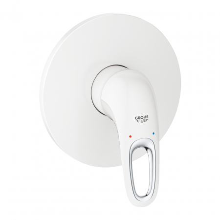 ORNAMENT BATERIE - Baterie dus Grohe Eurostyle incastrata pentru corp ingropat, alb