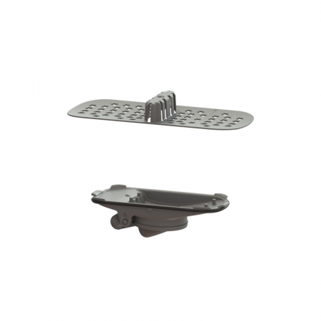 Rigola de dus faiantabila Kessel plus capac Multistop 65 cm, cu sita pentru par si clapeta antimiros [1]