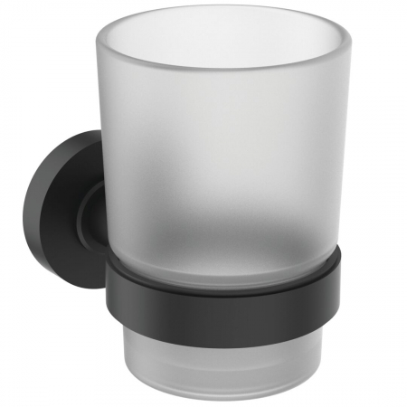 Accesorii lavoar - Suport pahar periute de dinti Ideal Standard IOM negru mat