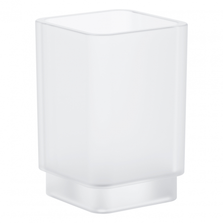 Accesorii lavoar - Pahar Grohe Selection Cube alb