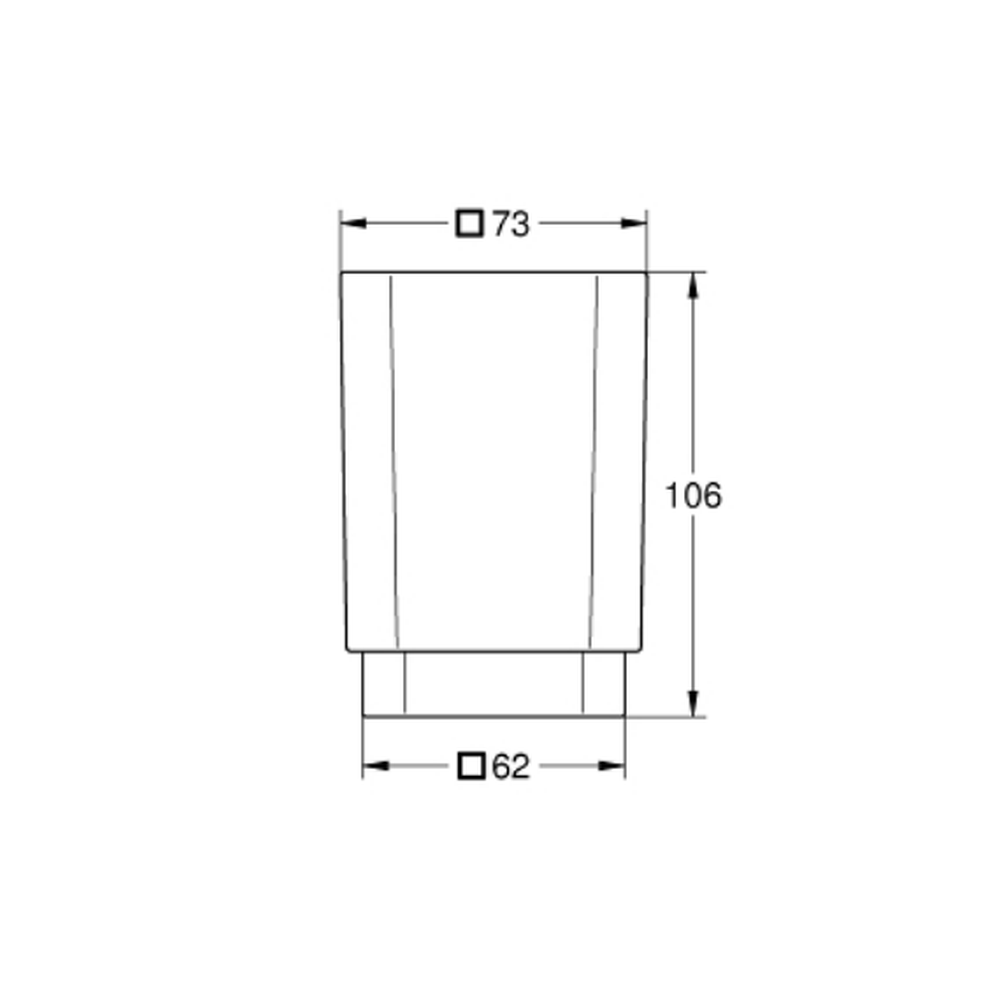 Pahar Grohe Selection Cube alb [1]