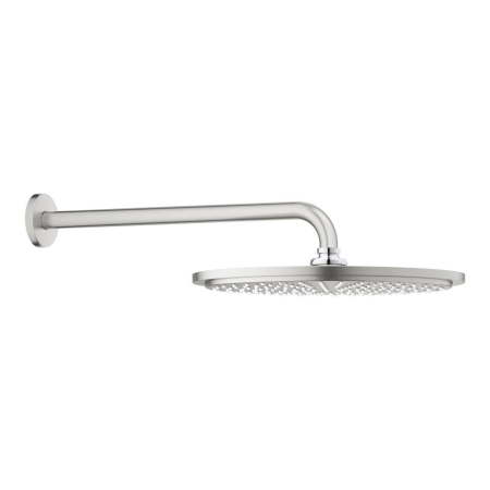 Sisteme de dus - Palarie de dus rotunda 310 mm, argintiu mat, brat 380 mm, Grohe Rainshower Cosmopolitan 310