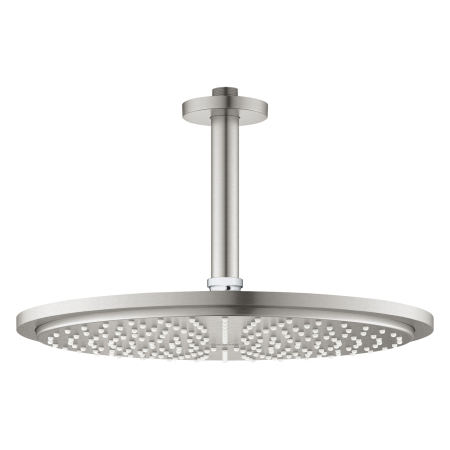 Sisteme de dus - Palarie de dus rotunda 310 mm, argintiu mat, montare in tavan, brat 142 mm, Grohe Rainshower Cosmopolitan 310