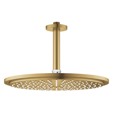 Sisteme de dus - Palarie de dus rotunda 310 mm, auriu periat, montare in tavan, brat 142 mm, Grohe Rainshower Cosmopolitan 310
