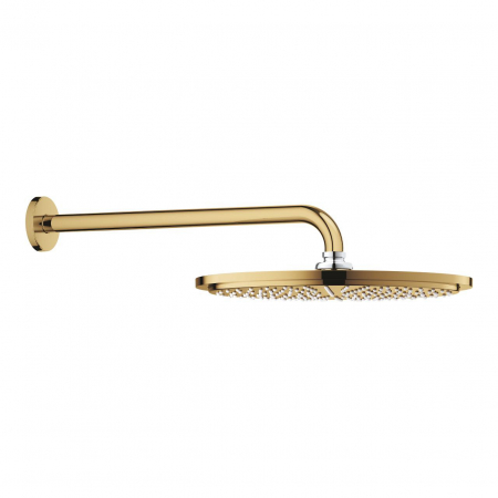 Brate si palarii dus - Palarie si brat de dus Grohe Rainshower Cosmopolitan 310 auriu lucios Cool Sunrise