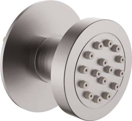 Accesorii dus - Duza de dus, rotunda. incastrata, sistem anticalcar, otel, Deante Cascada