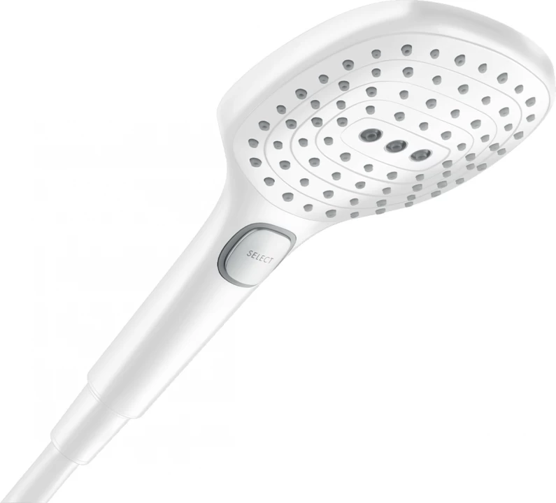 Pare, furtunuri și accesorii pentru duș - Para dus culoare alb mat Hansgrohe, Raindance Select E 120