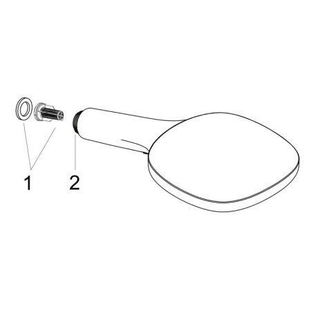 Para dus culoare crom lucios Hansgrohe, Raindance Select E 120 [3]