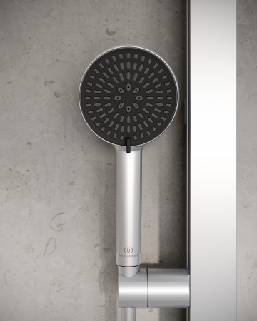 Para dus rotunda Ideal Standard Alu+ argintiu mat cu 2 functii [2]