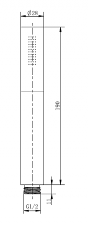 Para dus tubulara cu 2 functii, crom, Inula FDesign [1]