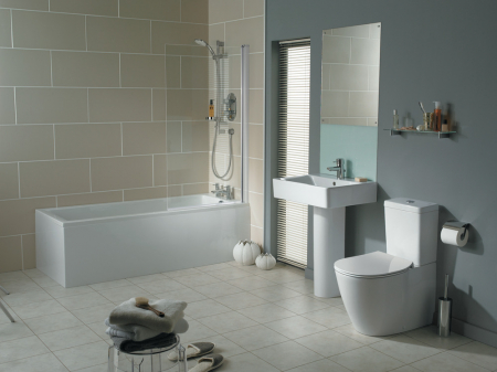 Paravan cada sticla securizata, rectangular, profil crom, 80x140 cm, Ideal Standard Connect [3]
