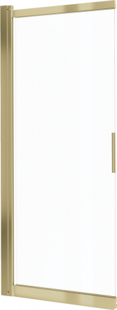 Paravan cada glisant sticla securizata, 100x140 cm, auriu periat, Deante Prizma [1]