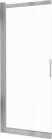 Paravan cada glisant sticla securizata, 100x140 cm, oțel șlefuit, Deante Prizma [1]