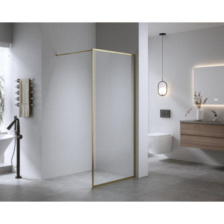 Paravan de dus auriu periat Walk-In 120 cm, Mediterraneo Trixie [1]