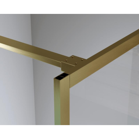 Paravan de dus auriu periat Walk-In 100 cm, sticla grosime 8 mm, Mediterraneo Trixie [6]