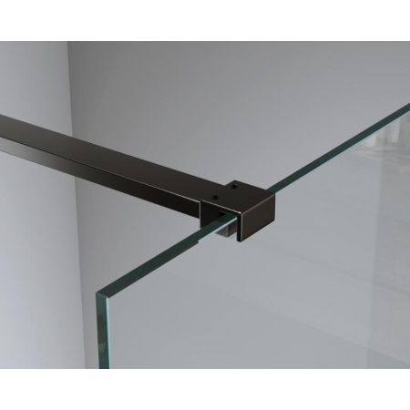 Paravan de dus negru Walk-In 80 cm, grosime sticla 8 mm Mediterraneo Trixie [3]