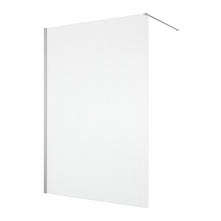 Paravane de dus walk-in - Paravan dus cu sticla riflata walk-in 120x200 cm, slefuit lucios, 8 mm, Ronal Lina
