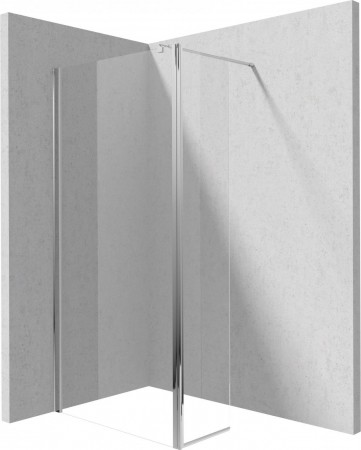 Paravan dus sticla securizata 50x200 cm profil crom pentru cabina dus walk-in Cersanit Mille [1]