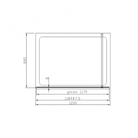 Paravan dus sticla securizata easy clean walk-in 120x200 cm, auriu periat, Mediterraneo Foxy [3]