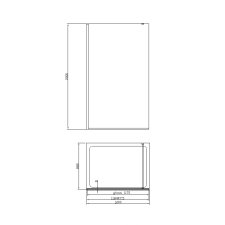 Paravan dus sticla securizata easy clean walk-in 120x200 cm, crom lucios, Mediterraneo Foxy [2]