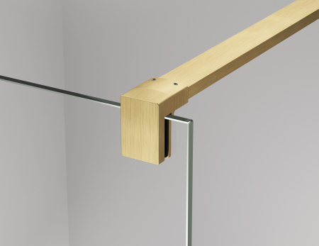 Paravan dus sticla walk-in 100x200 cm auriu periat Sanswiss Easy STR4P [5]