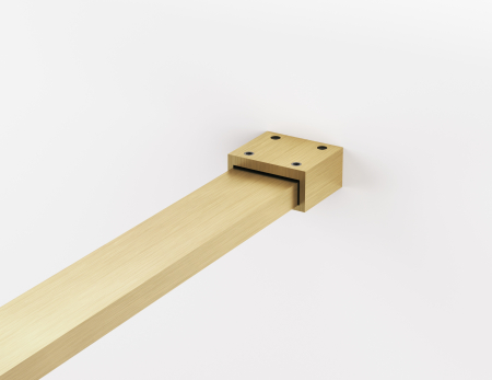 Paravan dus sticla walk-in 120x200 cm auriu periat Sanswiss Easy STR4P [7]