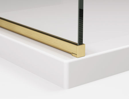 Paravan dus sticla walk-in 120x200 cm auriu periat Sanswiss Easy STR4P [4]