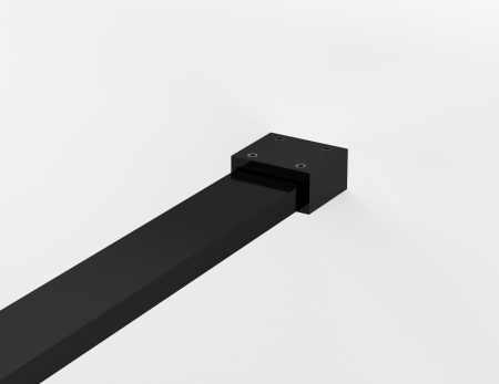 Paravan dus sticla walk-in 120x200 cm cu cadru metalic negru Sanswiss Easy [5]