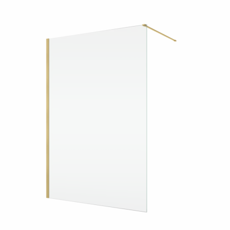 Paravane de dus walk-in - Paravan dus sticla walk-in 110x200 cm, auriu periat, sticla 8 mm, Ronal Easy D40