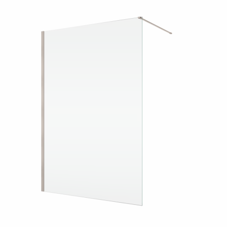 Paravane de dus walk-in - Paravan dus sticla walk-in 120x200 cm, bronz periat, sticla 8 mm, Ronal Easy